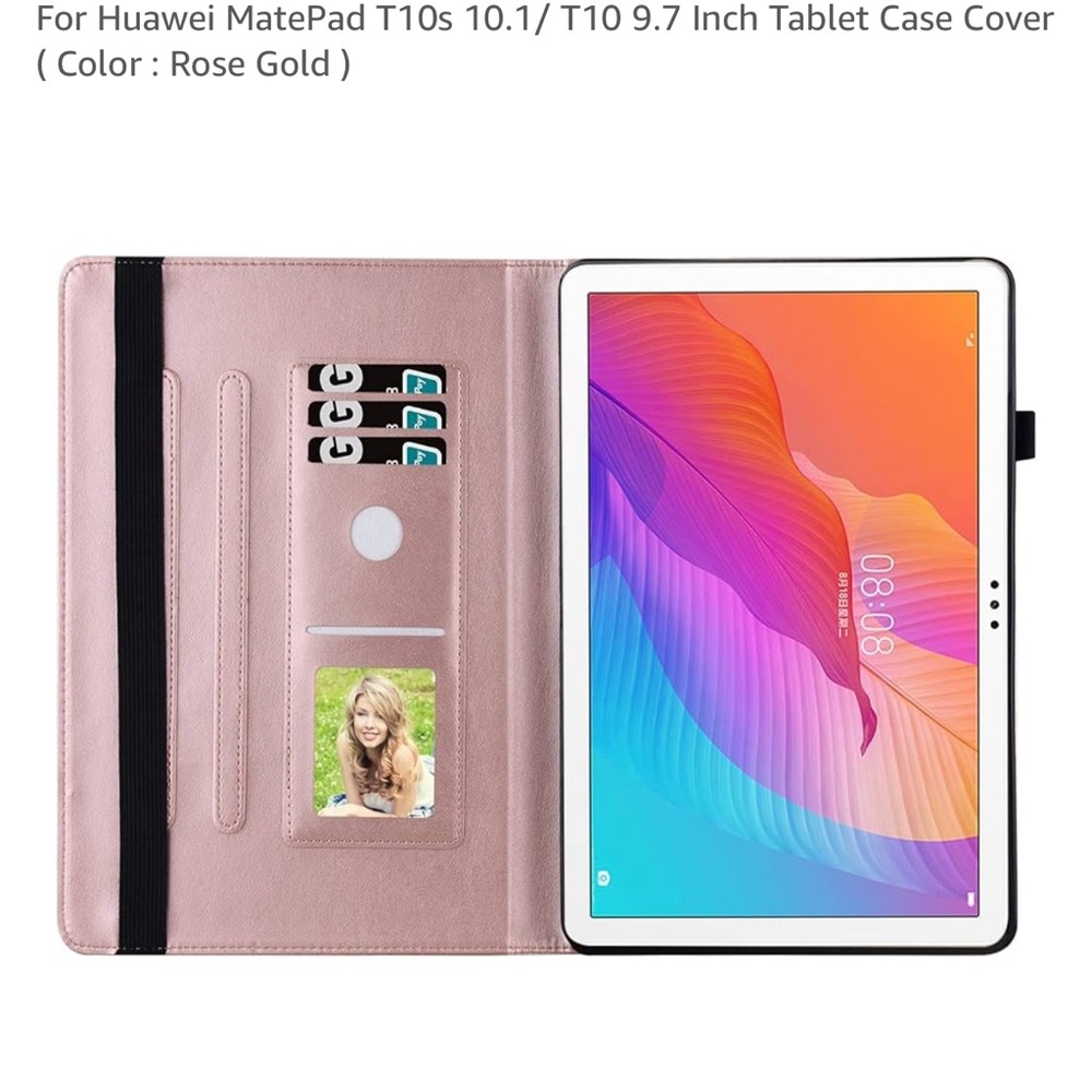 Huawei MatePad T10s/T10 10.1/9.7 Inch Tablet Case Cover - Rose Gold